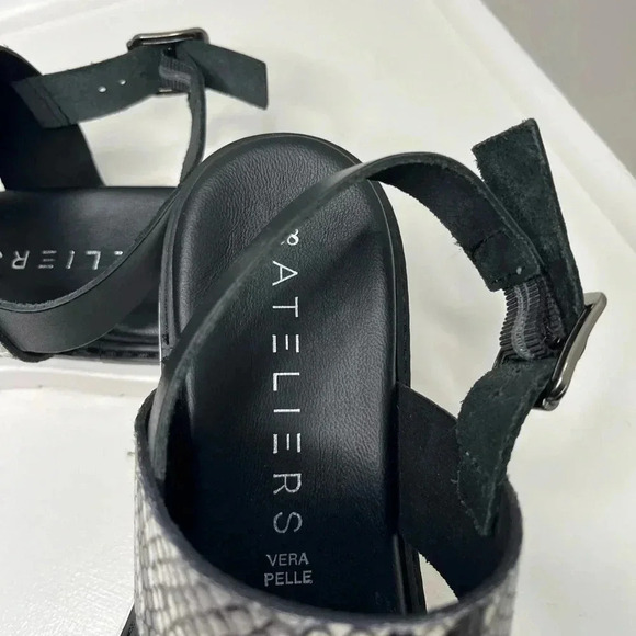 Ateliers Snakeskin Print Platform Sandal - Picture 2 of 13